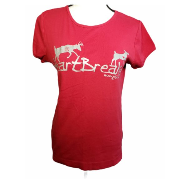 🔥Clearance🔥 BOWTECH - Red Short Sleeved Heartbreaker T-Shirt Size Large - Picture 3 of 7